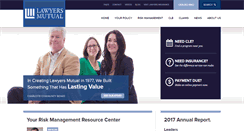 Desktop Screenshot of lawyersmutualnc.com