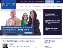 Tablet Screenshot of lawyersmutualnc.com